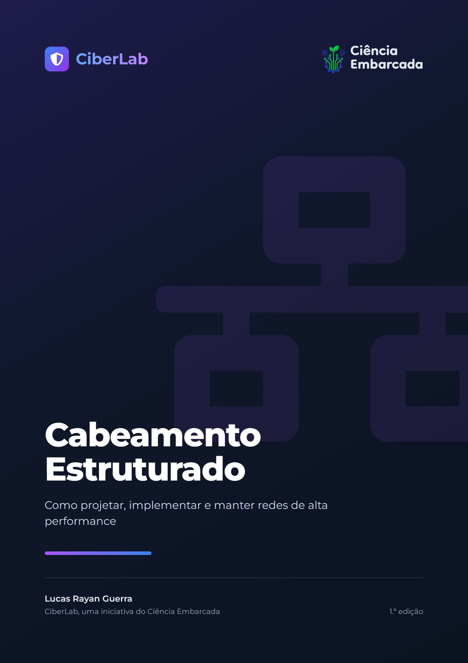 Capa da cartilha Cabeamento Estruturado