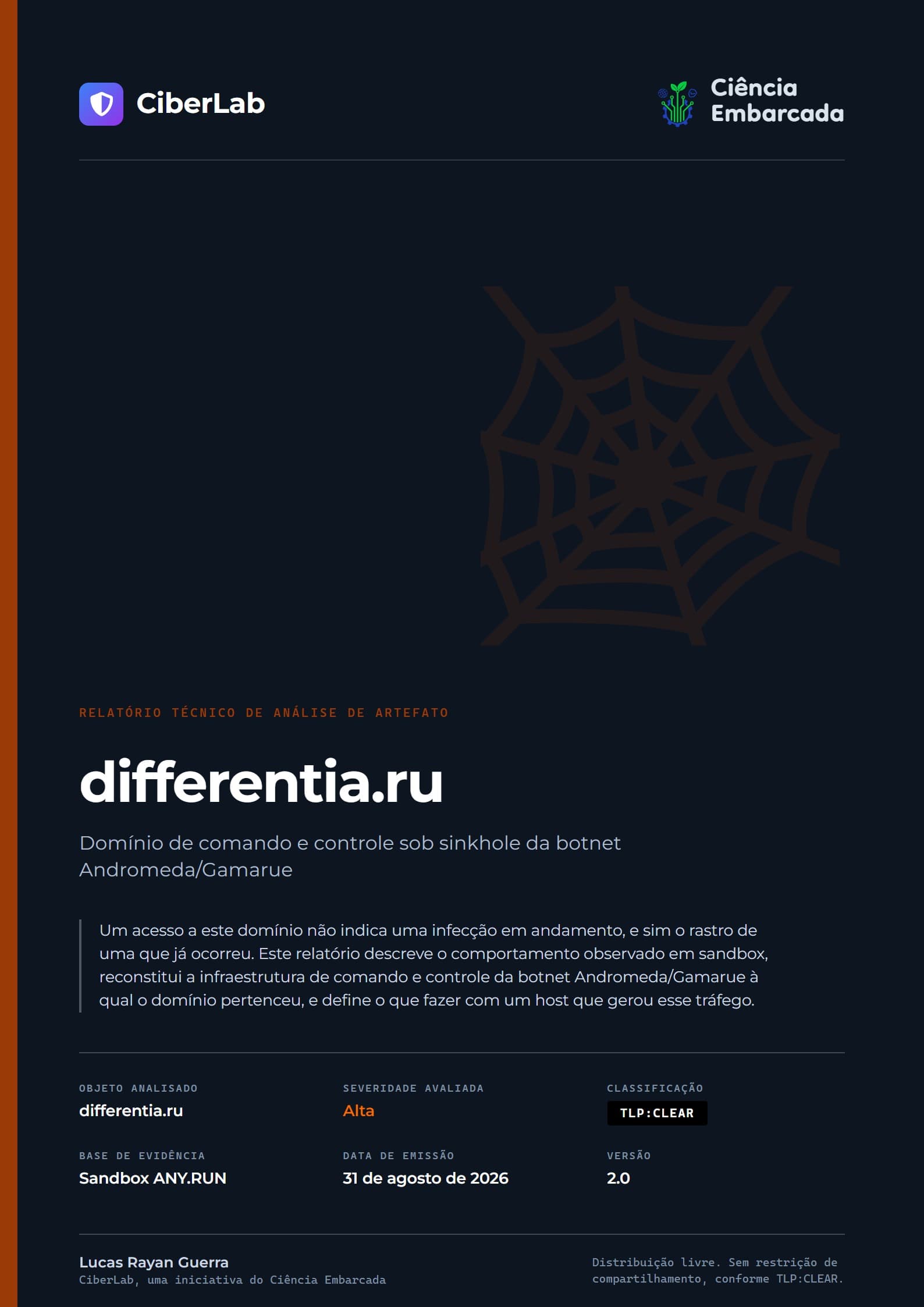 Capa do relatório differentia.ru